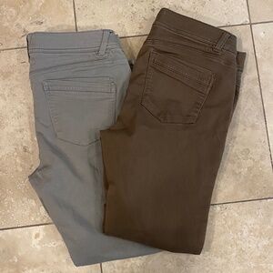 Democracy Ab Technology Size 12 Ankle Skimmer Skinny Denim Pants Set of 2 (x2)